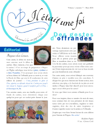 Des gestes d'offrandes Des gestes d'offrandes